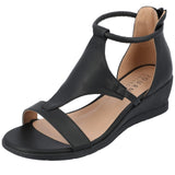 Journee Collection Womens Trayle Wedge Sandals TRAYLE Black 9.5M