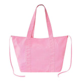 Joylab Washed Canvas Tote Handbag Beach 94794915 Pink