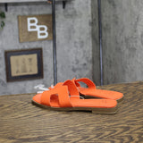 A New Day Nina H-Band Slide Sandals 92244961 Orange 6M