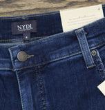 NYDJ Womens Brooke Loose Straight Full Leg Jeans Louvre Sapphire Blue 4
