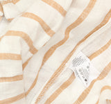 COTTON ON Womens Striped Swing Beach Button Up Cover Up Shirt Multi Brown M