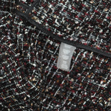 Calvin Klein Womens Open Front Tweed Blazer Jacket S47JW609 Black Red Multi 6
