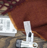 Style & Co. Womens Chevron Weave Buffalo Scarf SC9542507 Autumn Brown