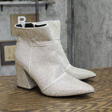 A New Day Women's Cailin Ankle Boots 88375036 Silver Gray 9.5M