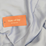 State Of Day Womens 2-Pc. Silk Touch Short Sleeve Pajama Set Eventide Blue XL