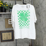 Grayson Threads St. Patrick's Day Oversized Graphic T-Shirt White L/XL