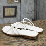 Universal Thread Womens Louie Strappy Slide Sandals Cream Off White 7.5M