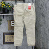 Nautica Jeans Womens Chino Ankle Pants 1784510 Khaki Brown 8