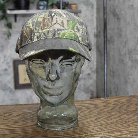 CAT Mens Strapback Caterpillar Baseball Hat Cap 16696169b85165 Camo Green OS