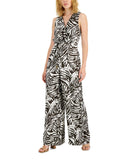 Inc International Concepts Women's Printed Twill Satin Jumpsuit 10840149
