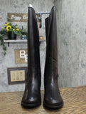 Easy Spirit Women's Wide Calf Tall Knee High Boots Black Leather 9W-WC