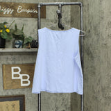 Jones New York Signature Knit Pullover Sleeveless Blouse Shirt Top Light Blue XL