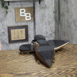 A New Day Womens Camille Satin Slingback Bow Flats 94648294 Brown 8M