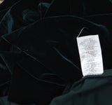 Xscape Womens Off The Shoulder Ruffled Velvet Strapless Dress Hunter Green 14