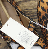 A New Day Print Velvet Flats with Adjustable Strap Leopard Brown Multi 6.5M