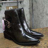 Wild Fable Giovanna Buckle Western Ankle Boots Memory Foam Insole Black 9.5M