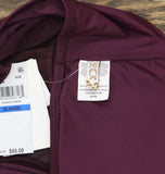 Becca Womens Muse Hadlee Bandeau Mesh Overlay Tankini Top Aubergine Purple XL