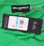 Karl Lagerfeld Ruffled Cap Sleeve Knit Top LP5T7888 Flore green 0X