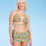 Wild Fable Women's Triangle Wrap Bikini Top PID-PR2RKP Multi Floral Print S