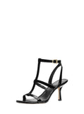 Michael Michael Kors Nara Mid T-Strap Stiletto Sandals 40S6NRMS1A Black 10M