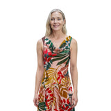 Robbie Bee Womens Printed Draped-Neck Asymmetric Dress RB69823 Pink Multi 12