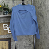 All In Motion Womens Soft Stretch Long Sleeve Top 91737919 Blue M