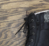 Cliffs By White Mountain Lace-up Hiker Style Buckle Ankle Boots Booties Black 7M