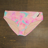 Salt + Cove Womens Plus Size Tie-Dyed Swim Bottom Wave Multi Pink 3X (22-24)