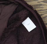 Lands' End Womens Cozy Sherpa Fleece Vest 547681 Dark Plum Purple M