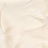 Max Blackout Floral Embroidered Mystique Curtain Panel Ivory Off White 50x95