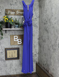 Marciano by Guess Womens Drape Back Keyhole Jumpsuit 2YGK626071Z Royal Blue L