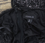 B Darlin Juniors Glitter-Knit Off-the-Shoulder Dress U09AN20E Black / Silver XS