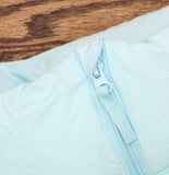 Joylab Loose Fit Mock Turtleneck Double Zipper Puffer Jacket Waterspout Blue L