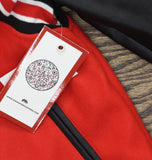 Ring of Fire Front Varsity Jacket California State West Coast Red / Black XL