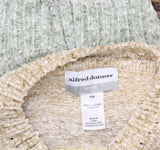 Alfred Dunner Petite Echo Canyon Ombre Chenille Biadere Sweater Brown Multi PM