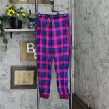 Nautica Women's 2 Piece Fleece Pajama Sleepwear Set 1812934 Purple Plaid S