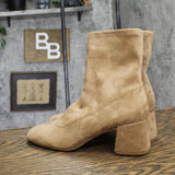 A New Day Womens Dolly Ankle Boots 88098504 Tan Brown 10M