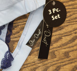 Star Dust Womens Knit 2-Piece Bralette Shorts Pajama Set Light Blue M