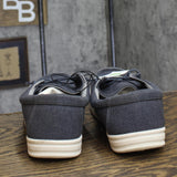 Goodfellow & Co Mens Oskar Beach Canvas Sneakers Pull On Charcoal Gray 10.5