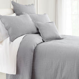 Hudson & Main Tailored Tonal Audrey Bedspread Gray Twin