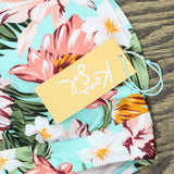 Kona Sol Women's Floral Triangle Bikini Top AFK46T-1