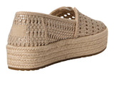 Toms Womens Valencia Platform Espadrille 10021921 Champagne Brown Metallic 7.5M