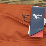 Reebok Womens High-Rise Mini-Flare Pants 100205600 Brick Red Orange XL