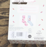 Hello Kitty Womens Valentine's Day Giftable 2pack Crew Socks Pink Multi 4-10