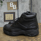 S Sport By Skechers Mens Elton Steel Toe Leather Work Boots 88421397 Black 7