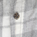 George Mens Button Up Cotton Blend Flannel Shirt Gray Plaid Multi 2XL Tall