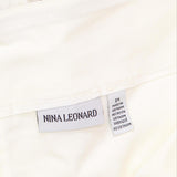 Nina Leonard Womens Pull-On Stretch Scallop-Hem Cropped Pant Ivory White 2X