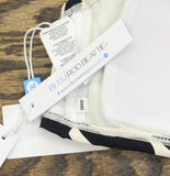 Bleu Rod Beattie V Wire Over The Shoulder Bikini Swim Top Black / White 38DD