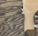 Naturalizer Vanessa2 Rhinestone Embellished Strappy Heeled Sandal Silver Gray 7M