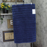 Charter Club Signature Bath Rug Mat Plush Anti-Microbial Navy Blue 21x34